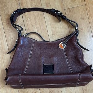 Dooney & Bourke Rich Brown Leather Shoulder Bag